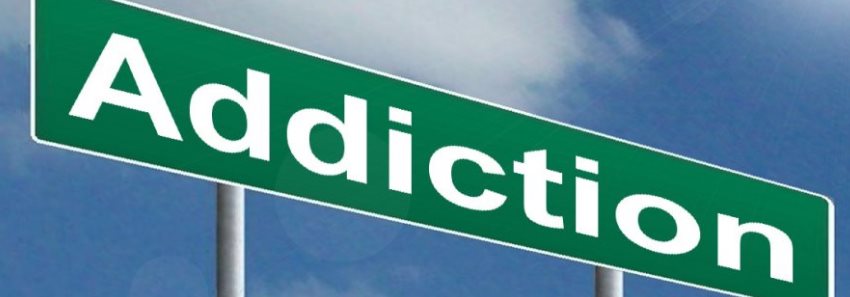 addiction street sign