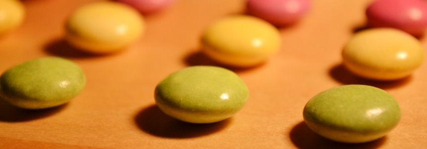 candy ordered by color